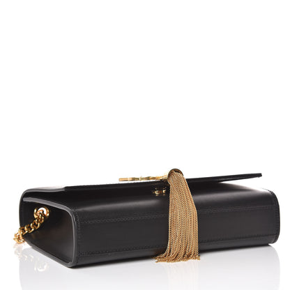 Saint Laurent Smooth Calfskin Smal Classic Monogram Kate Tassel Satchel Black 4 of 14