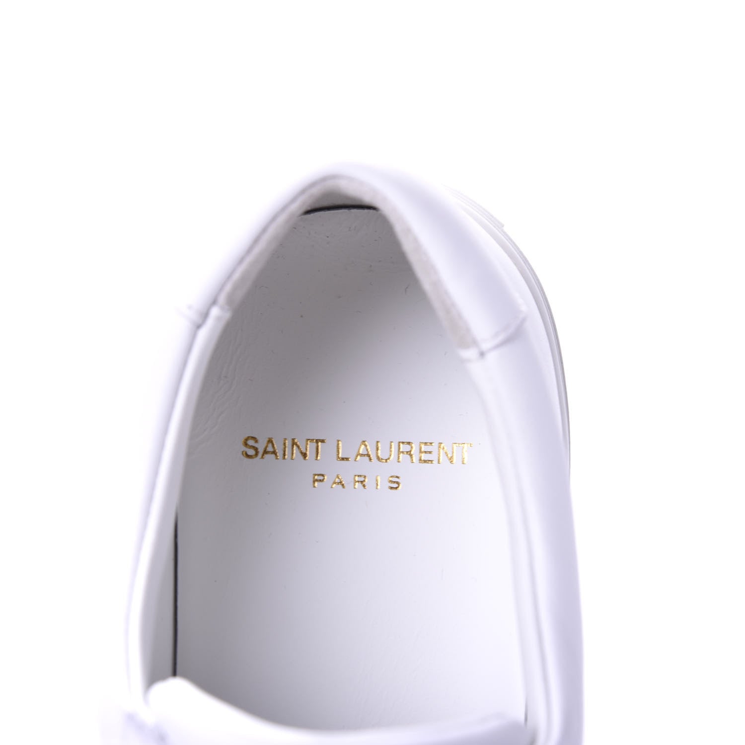 Saint Laurent Calfskin Andy Low Top Sneakers 39 Blanc Optique 7 of 9
