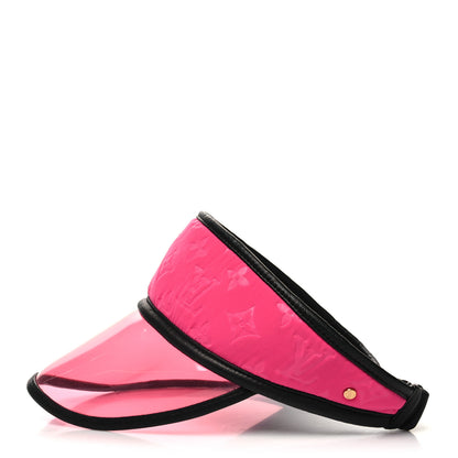 Louis Vuitton Calfskin Nylon PVC Monogram Visor Fuchsia Black 5 of 6