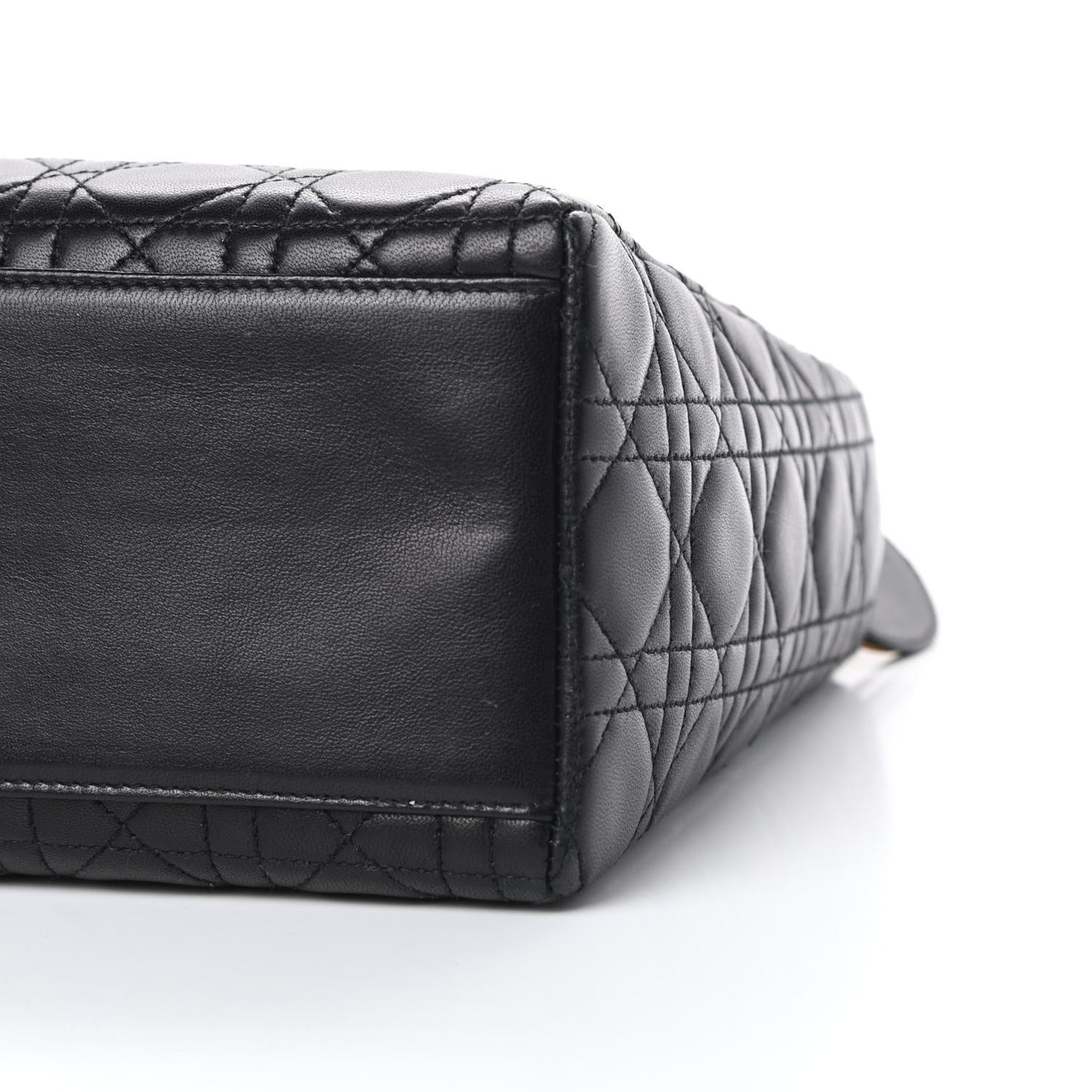 Lambskin Cannage Medium Lady Dior Black