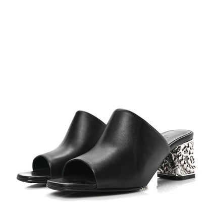 Hermes Nappa Glossy 60 Sandals 36 Black 3 of 7