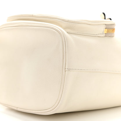 Prada Glace Calfskin Logo Mini Bucket Crossbody Bag White 10 of 10