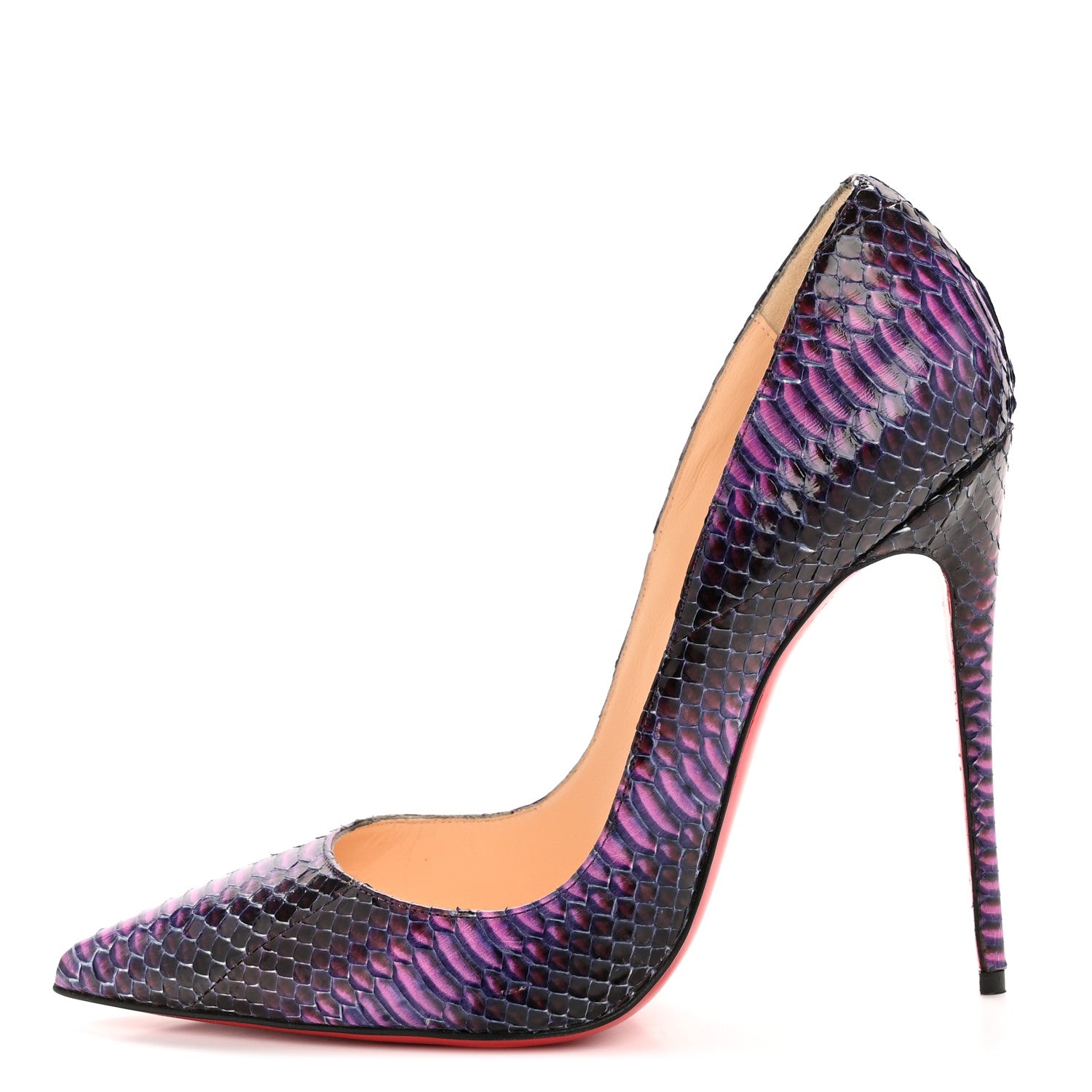 Christian Louboutin Snakeskin So Kate 120 Pumps 40 Purple 1 of 9