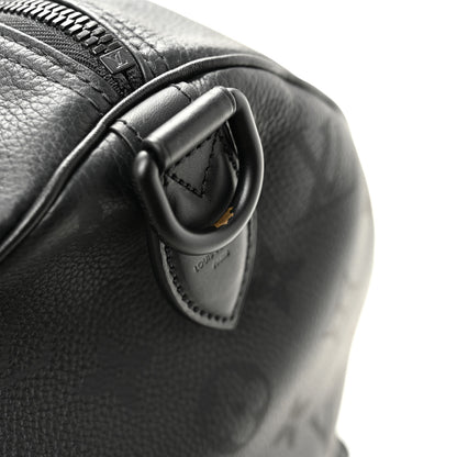 Louis Vuitton Calfskin Monogram Speedy P9 Bandouliere 40 Ultra Black 11 of 12