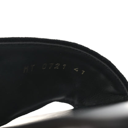 Christian Dior Canvas Embroidered Dway Mules Slide Sandals 41 Black 8 of 9