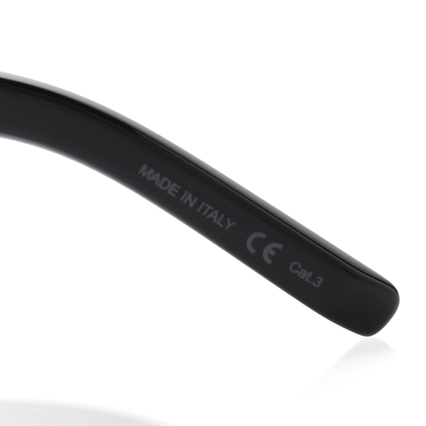Acetate Flat Top SL1 Sunglasses Black White