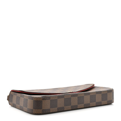 Louis Vuitton Damier Ebene Pochette Felicie Chain Wallet 5 of 15