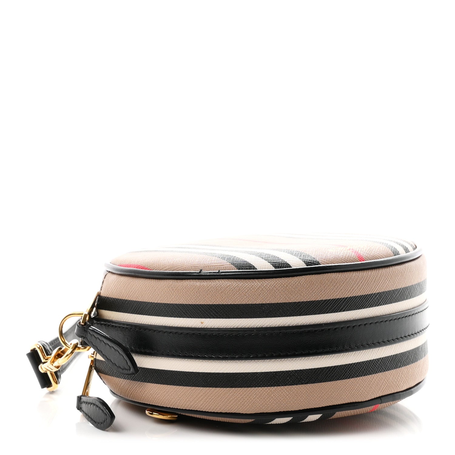 Burberry E-Canvas Calfskin Icon Stripe Louise Bag Archive Beige 3 of 9