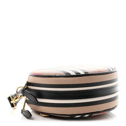Burberry E-Canvas Calfskin Icon Stripe Louise Bag Archive Beige 3 of 9