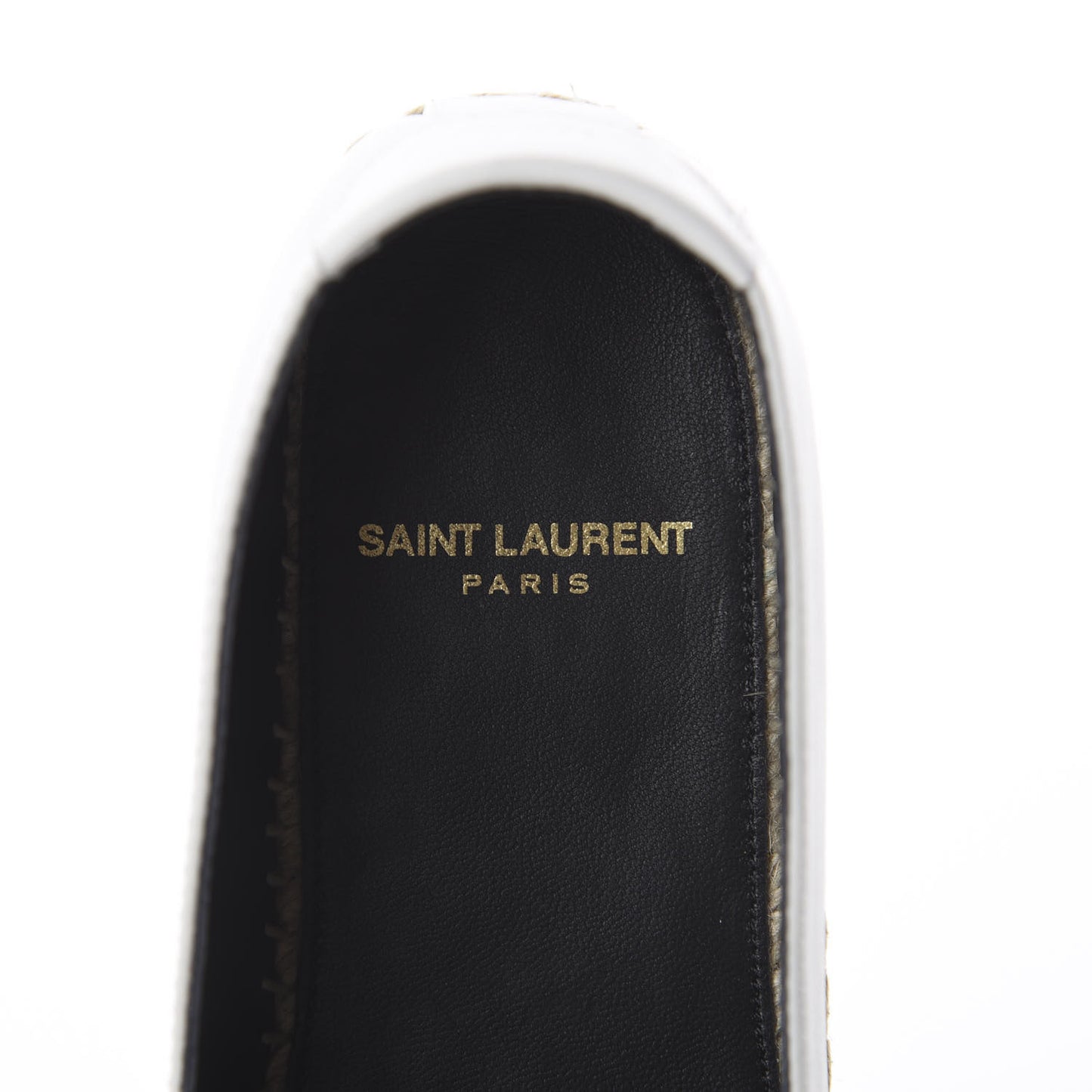 Lambskin Monogram Espadrilles 34 White