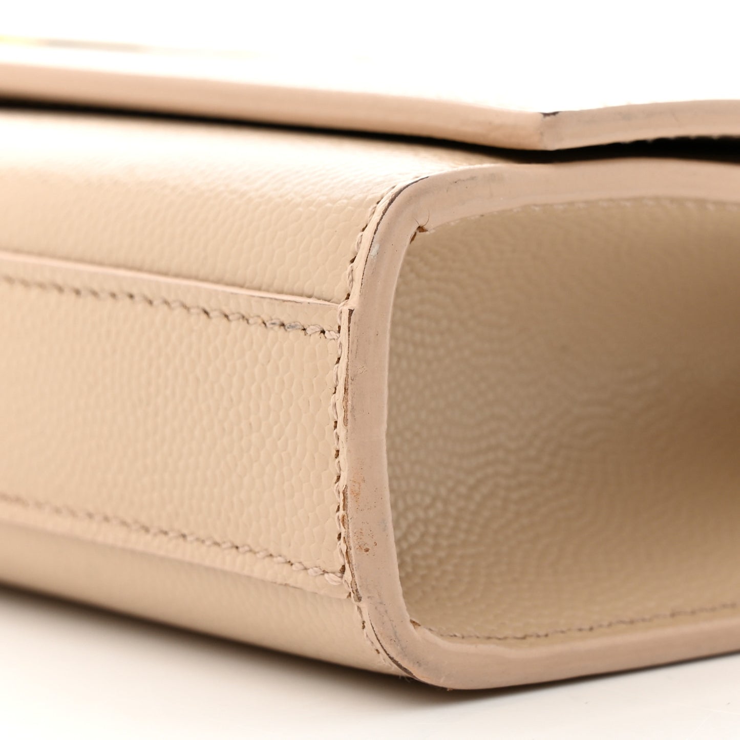 Grain De Poudre Classic Monogram Cassandre Clutch Nude Powder