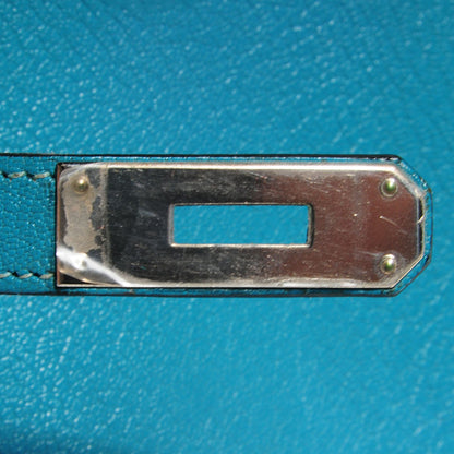 Hermes Chevre de Coromandel Birkin 30 Turquoise 13 of 28
