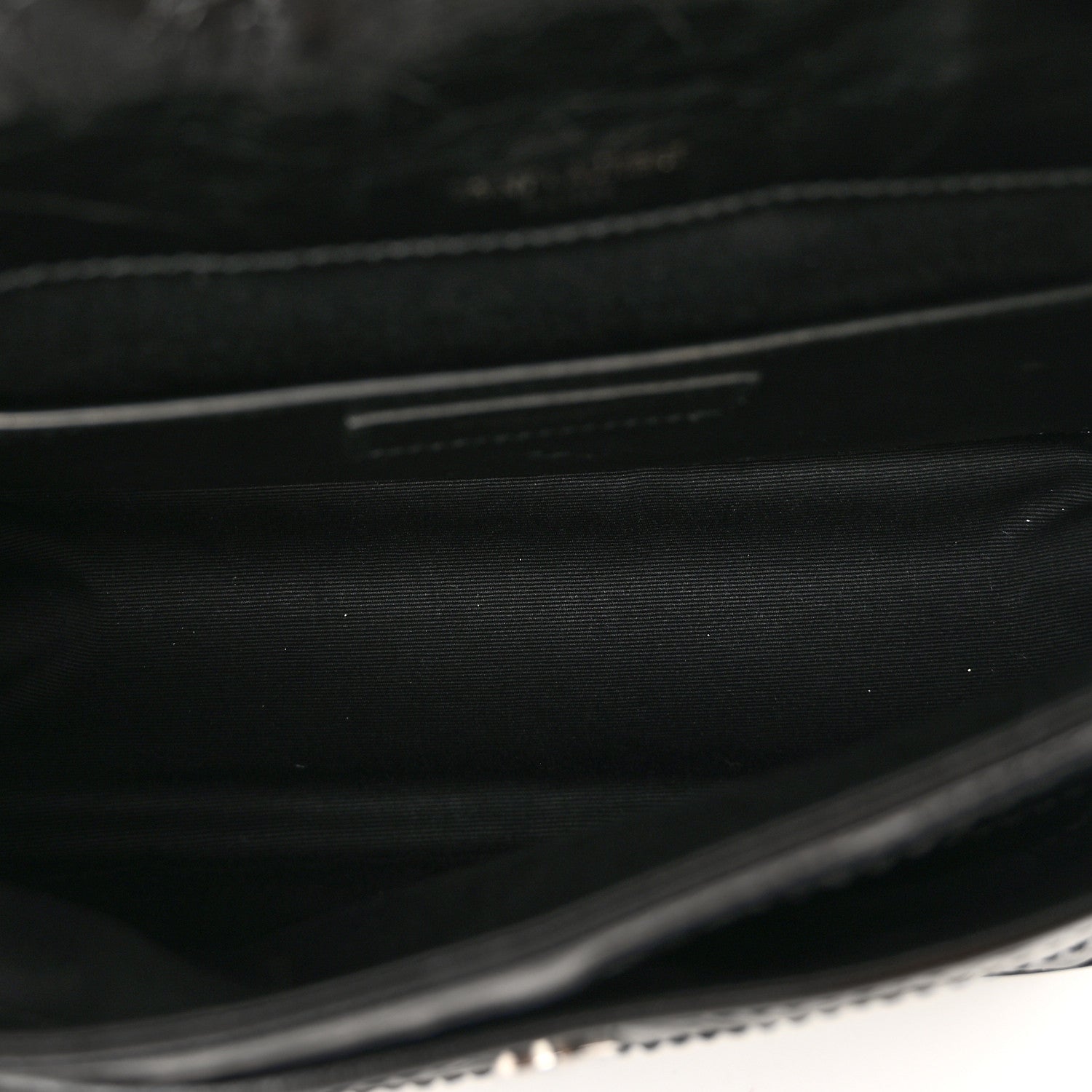 Saint Laurent Crinkled Calfskin Matelasse Monogram Baby Niki Chain Satchel Black 5 of 10