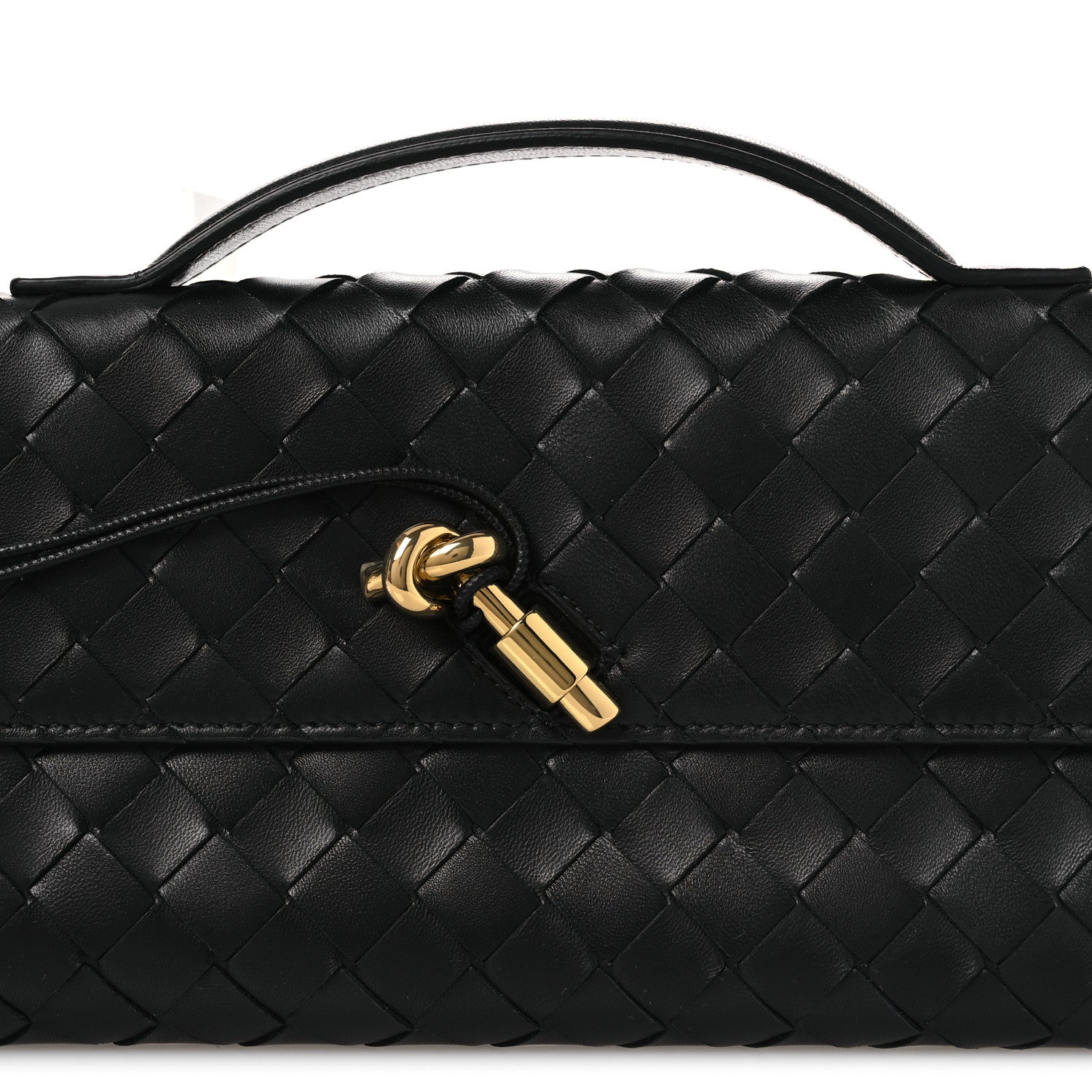 Bottega Veneta Nappa Intrecciato Long Andiamo Top Handle Clutch Black 8 of 10