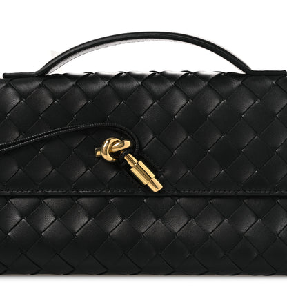 Bottega Veneta Nappa Intrecciato Long Andiamo Top Handle Clutch Black 8 of 10