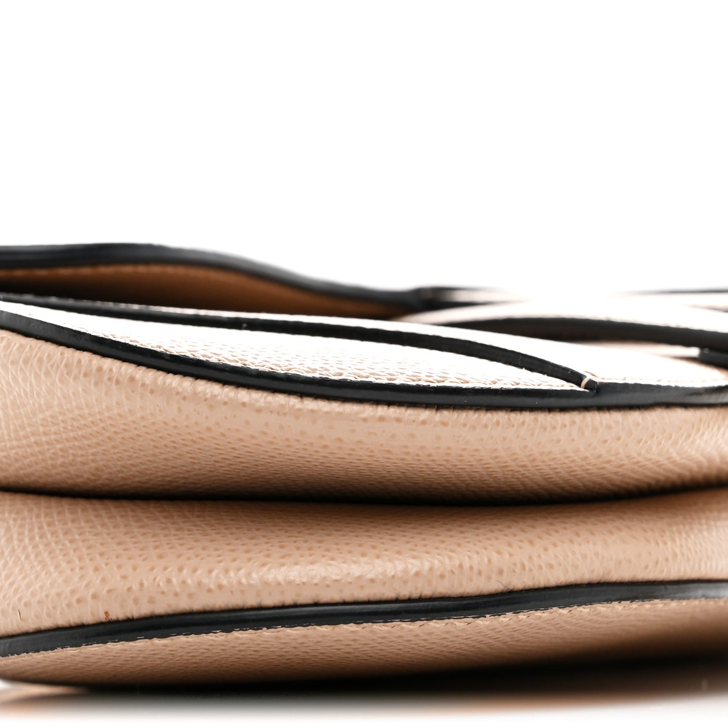 Grained Calfskin Mini Saddle Bag Fard