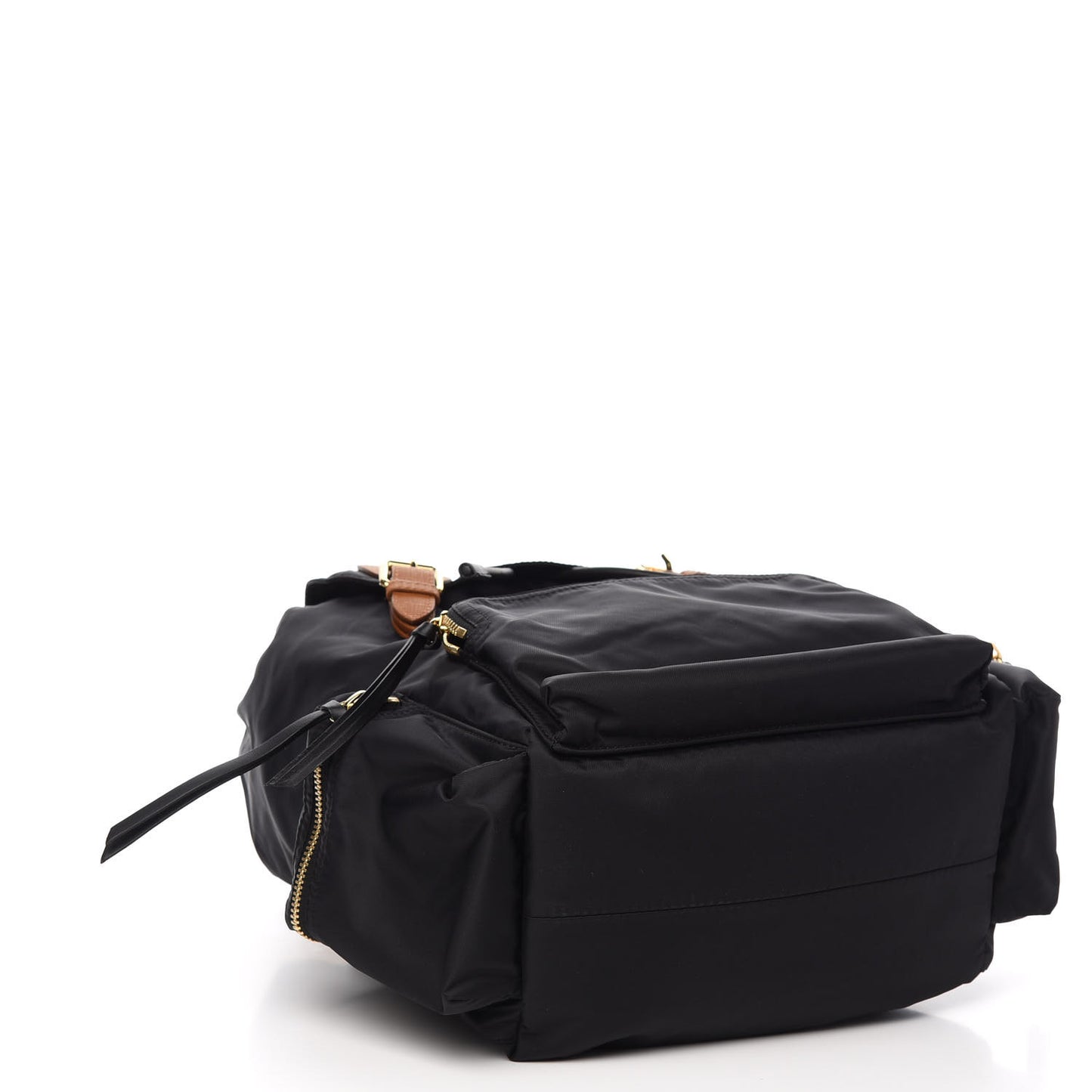 Nylon Large Rucksack Backpack Black