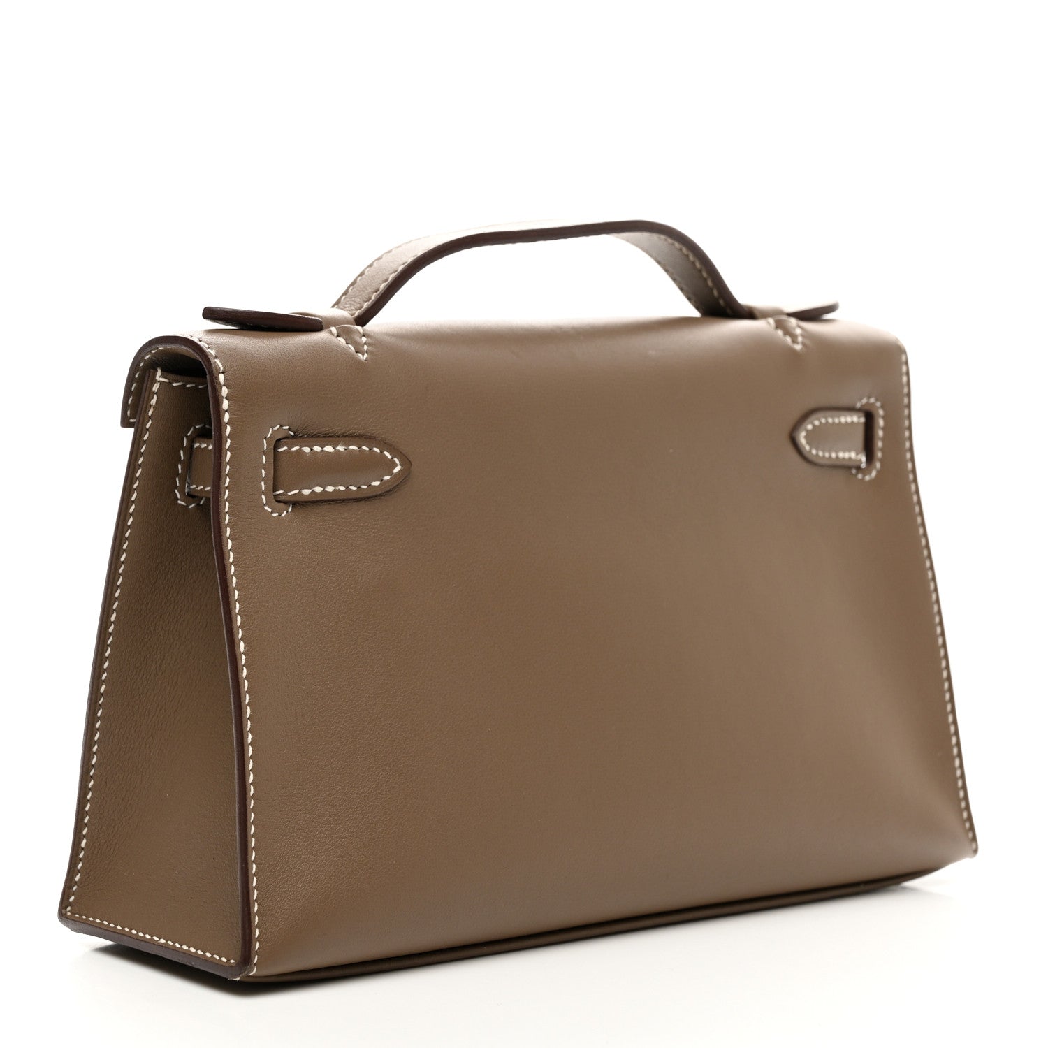 Hermes Swift Kelly Pochette Clutch Etoupe 3 of 10