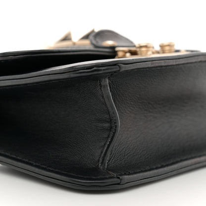 Valentino Garavani Vitello Mini Glam Lock Rockstud Flap Black 9 of 12