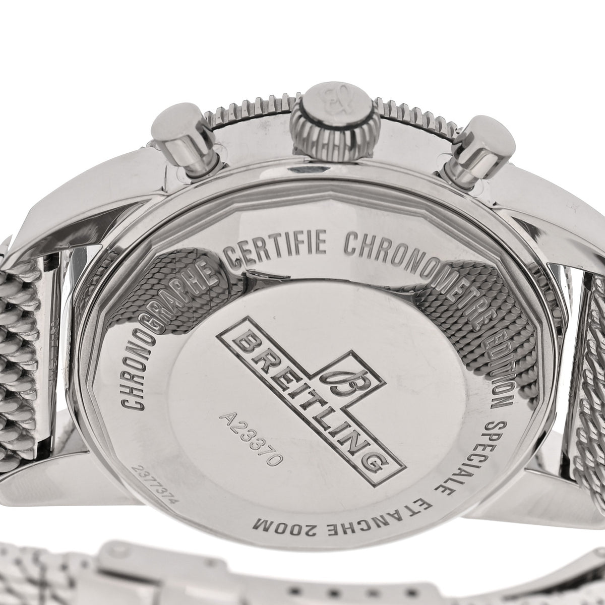 Stainless Steel 44mm Superocean Heritage Automatic Watch White A23370