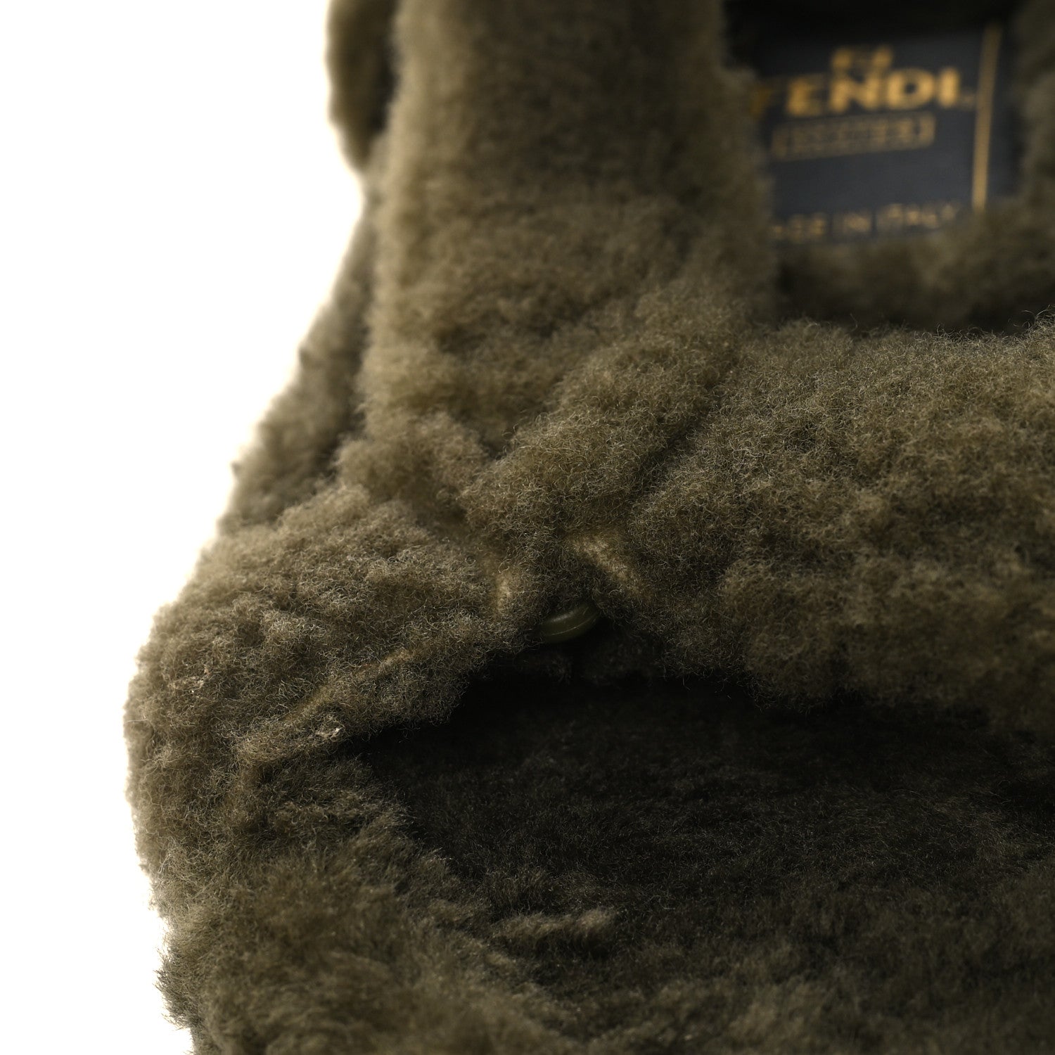 Fendi Shearling FF Fendi Feel Sandals 36 Illinois Military 9 of 10