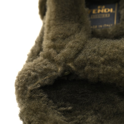 Fendi Shearling FF Fendi Feel Sandals 36 Illinois Military 9 of 10