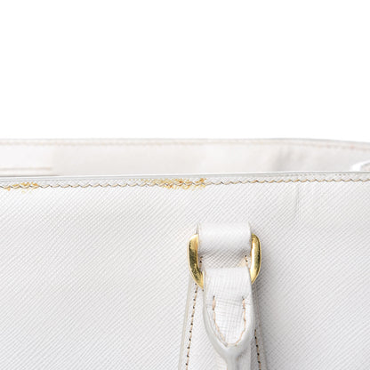 Prada Saffiano Lux Medium Tote Talco 13 of 20