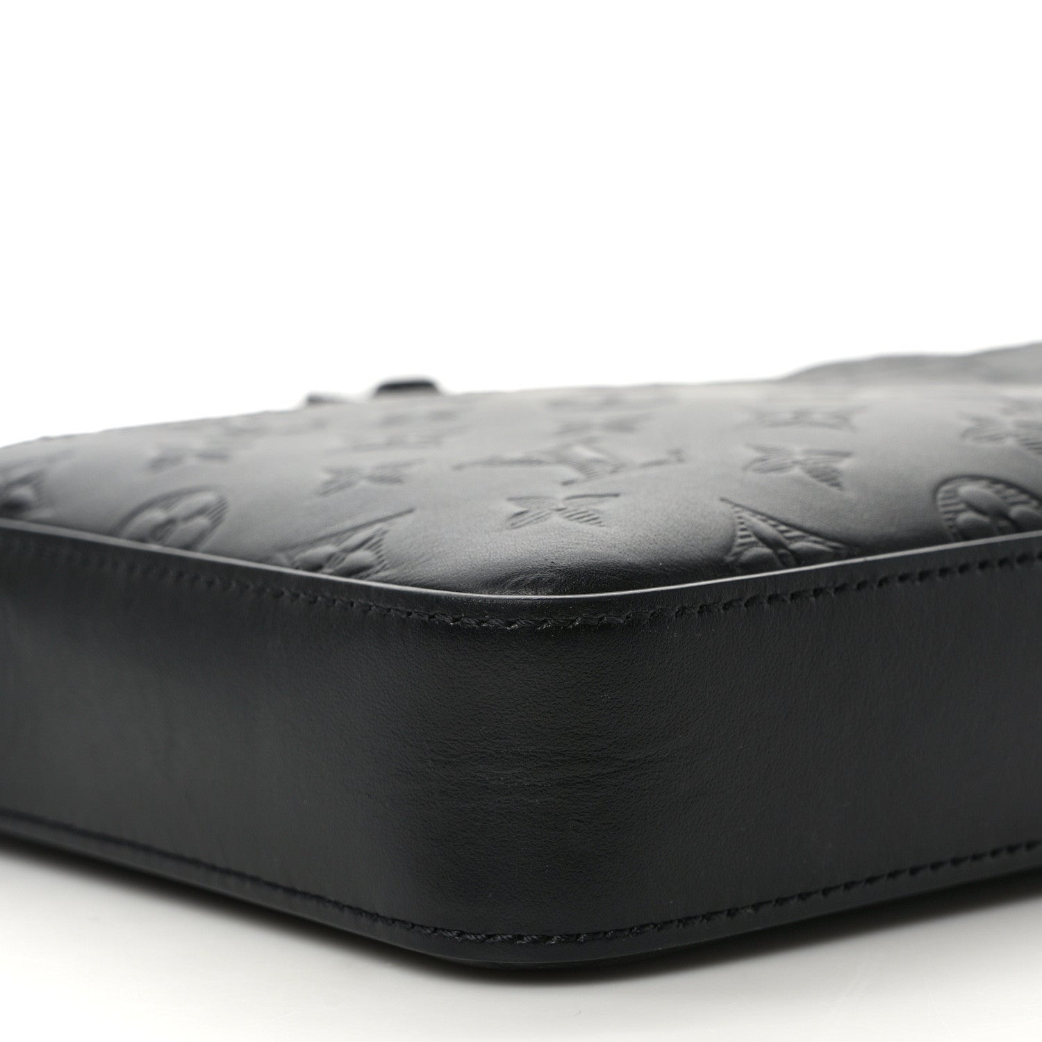 Louis Vuitton Calfskin Monogram Shadow Duo Messenger Black 7 of 9