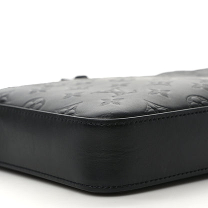 Louis Vuitton Calfskin Monogram Shadow Duo Messenger Black 7 of 9