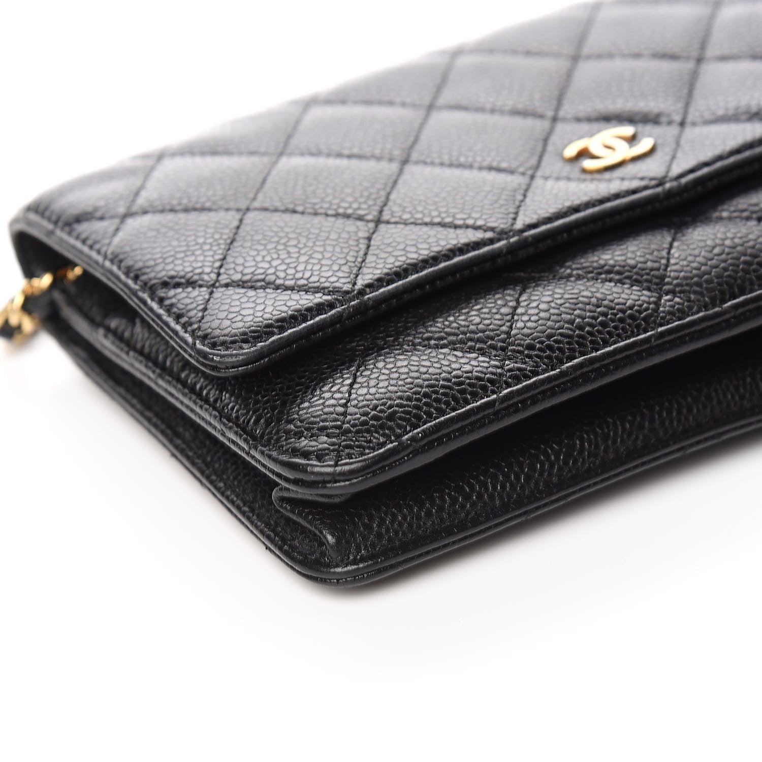 Chanel Caviar Quilted Wallet On Chain WOC Black 9 of 16
