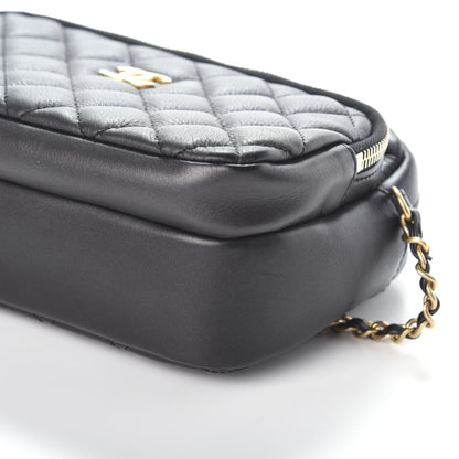Chanel Calfskin Quilted Small Camera Case Black 10 of 10
