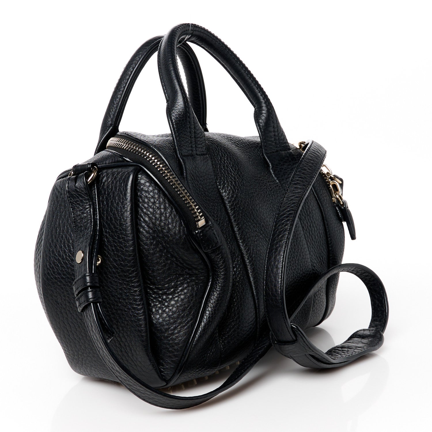 Alexander Wang Pebbled Lambskin Mini Rockie Black Pale Gold Hardware 3 of 9