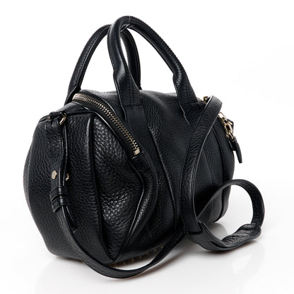 Alexander Wang Pebbled Lambskin Mini Rockie Black Pale Gold Hardware 3 of 9