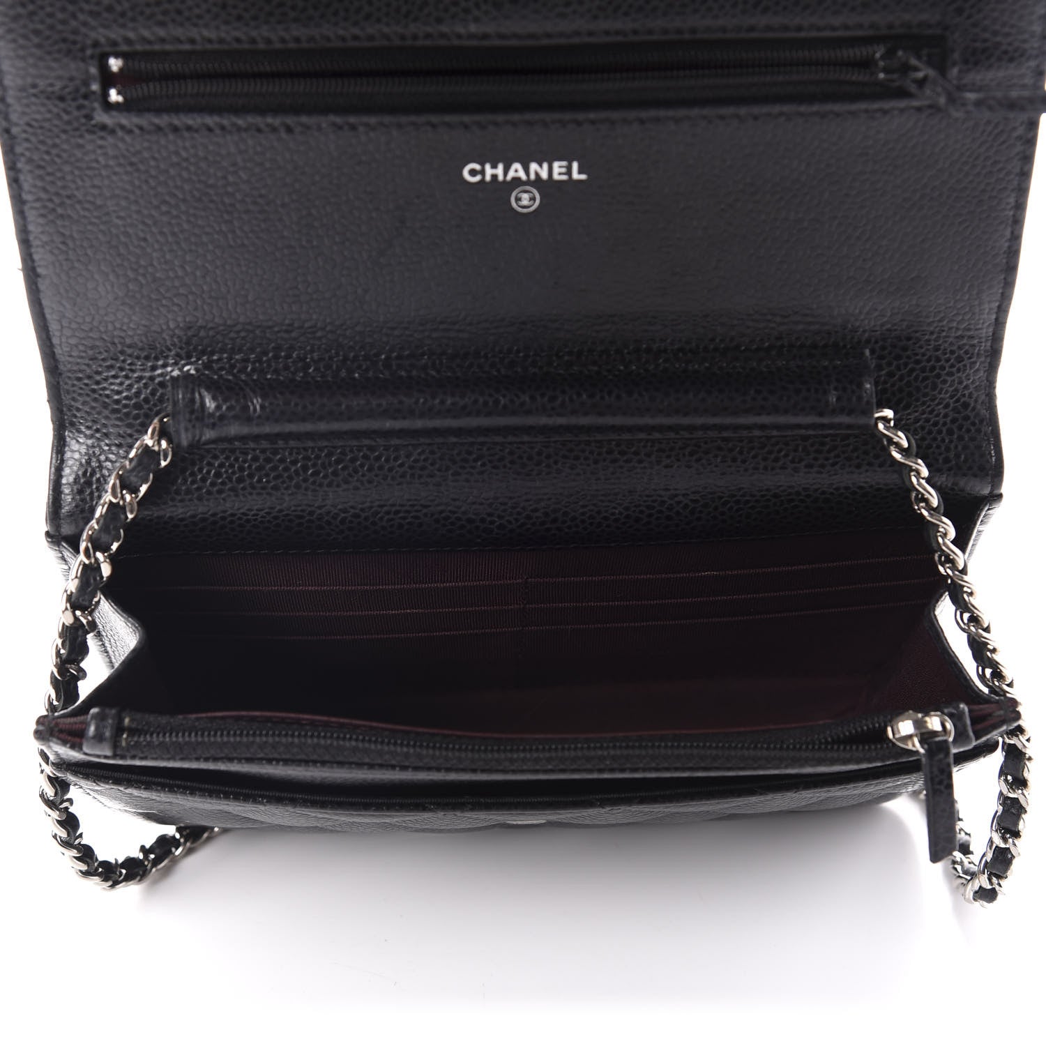 Chanel Caviar Quilted Wallet On Chain WOC Black 5 of 11