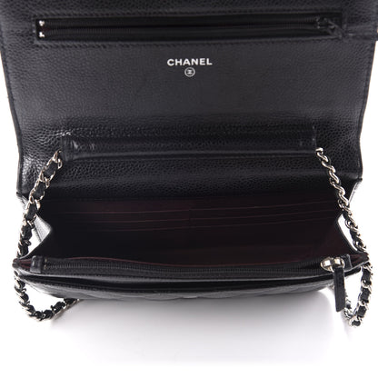 Chanel Caviar Quilted Wallet On Chain WOC Black 5 of 11