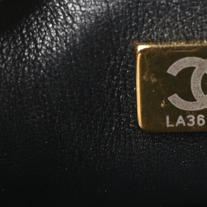 Chanel Lambskin Enamel Quilted Mini Coco Hearts Square Flap Black 7 of 11