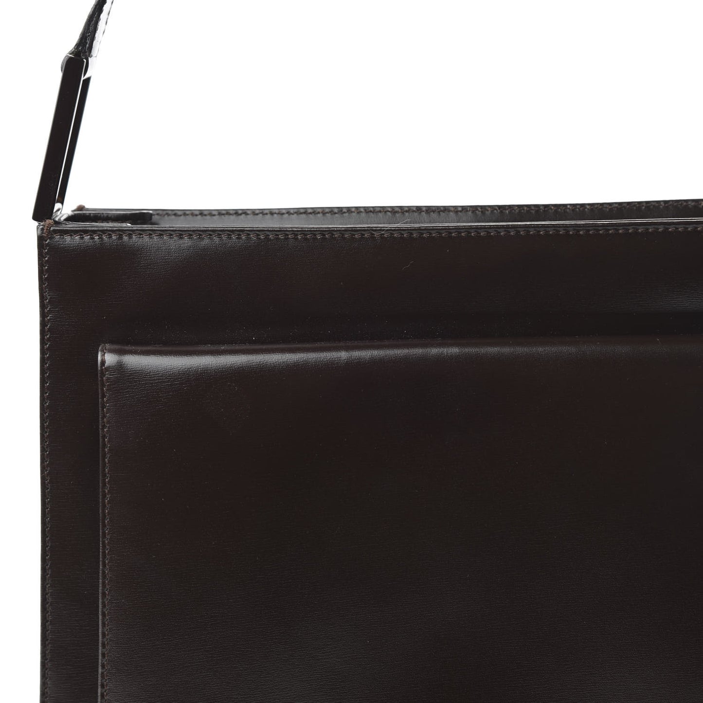 Calfskin Hobo Dark Brown