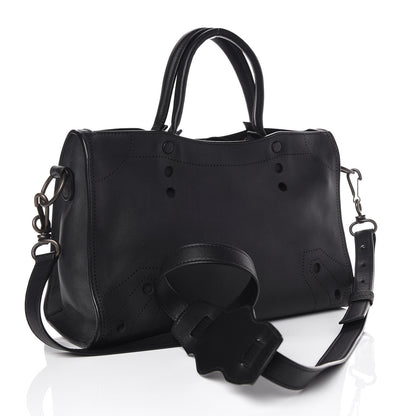 Balenciaga Veau Soyeux Perforated Blackout Hardware S City Black 3 of 9