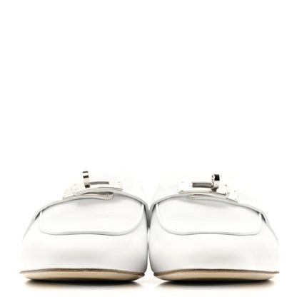 Hermes Calfskin Oz Mules 38.5 White 3 of 11