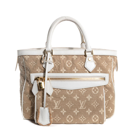 Louis Vuitton Monogram Sabbia Cabas MM White 1 of 7
