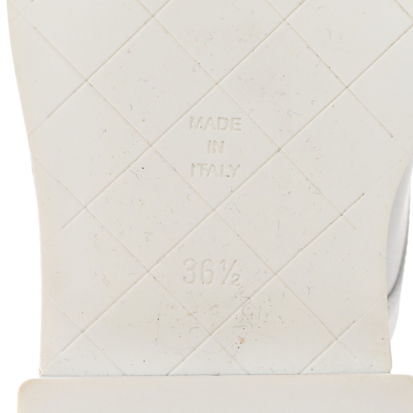 Lambskin Quilted Lace Up Combat Boots 36.5 White