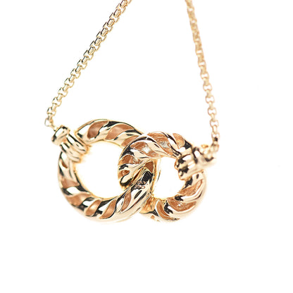 David Yurman 18K Yellow Gold Diamond Pave Extra-Small Belmont Pendant Necklace 6 of 7
