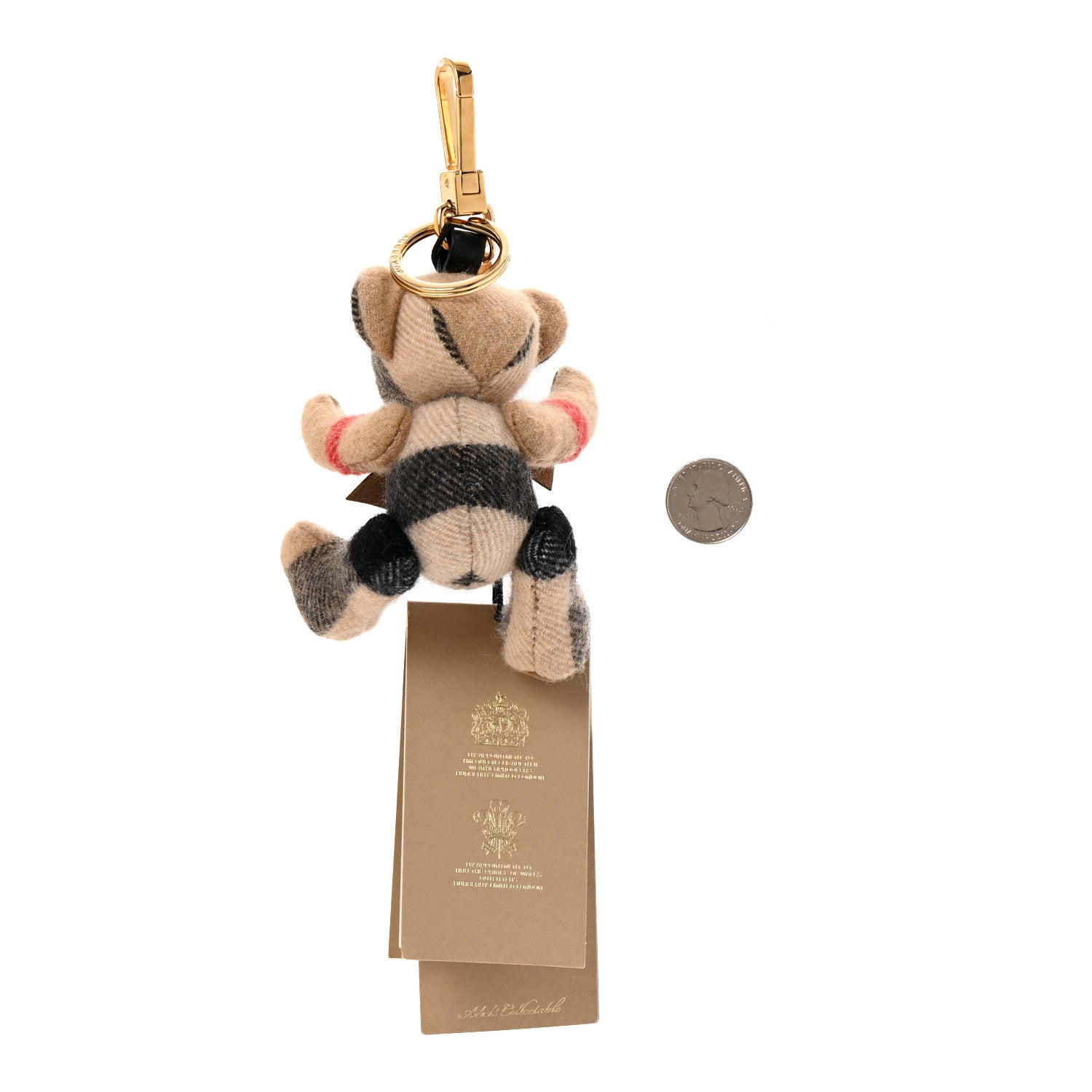 Burberry Cashmere Check Thomas Bear Keychain Charm 2 of 3