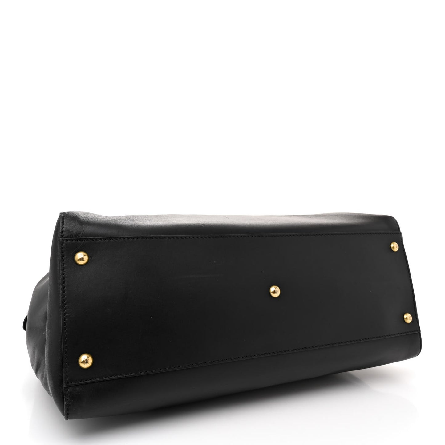 Vitello Morgan Shiny Nappa Medium Peekaboo Iconic Satchel Black Ciliegia