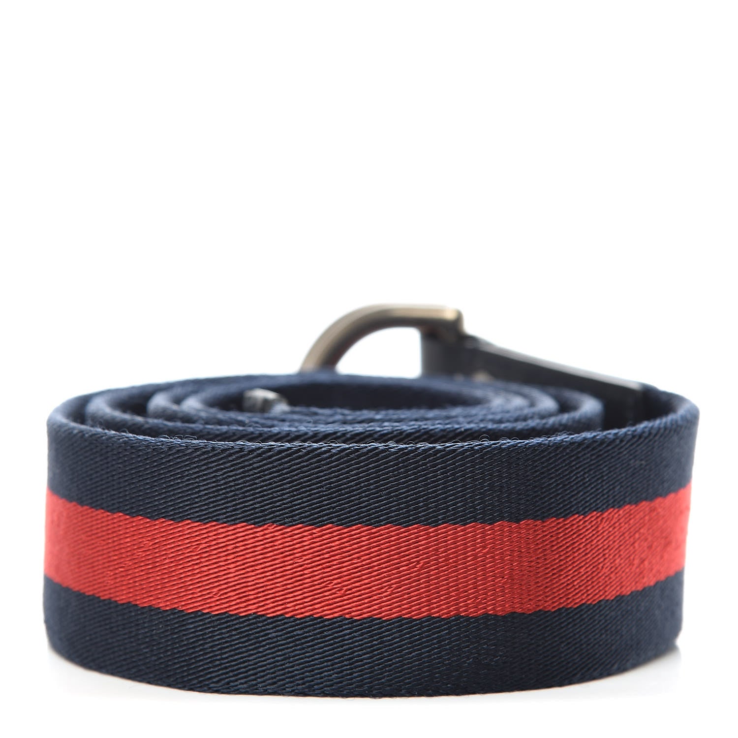 Gucci Canvas Web D Ring 40mm Belt 95 38 Blue Red 3 of 6
