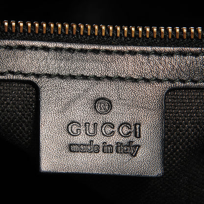 Gucci Brocade Large Stirrup Shoulder Bag Black 6 of 7