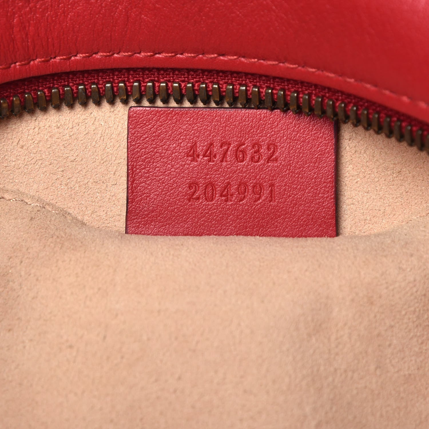 Gucci Calfskin Matelasse Small GG Marmont Chain Shoulder Bag Hibiscus Red 7 of 9