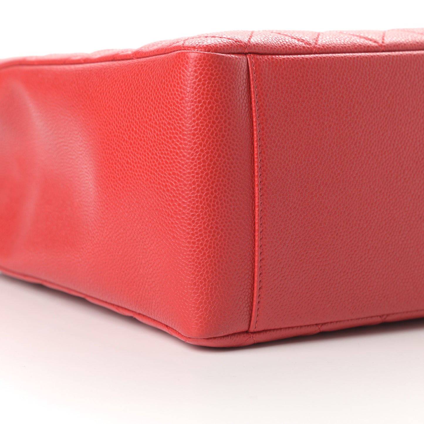 Caviar Quilted Grand Shopping Tote GST Red