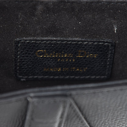 Christian Dior Grained Calfskin Mini Saddle Bag Black 6 of 9