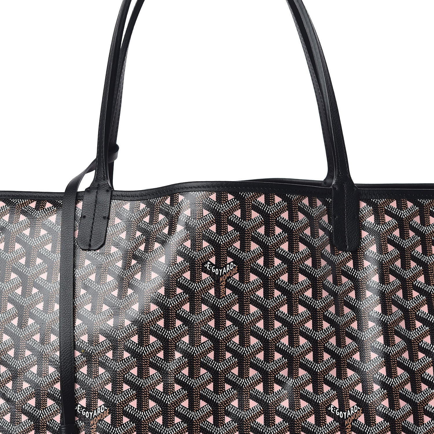 Goyard Goyardine Saint Louis Claire Voie GM Black Pink 11 of 11
